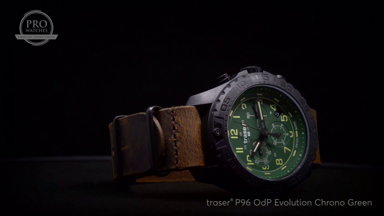 zegarek taktyczny traser® P96 OdP Evolution Chrono Green 109047
