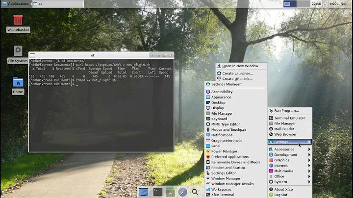 xfce4 netload plugin with default route (hack)