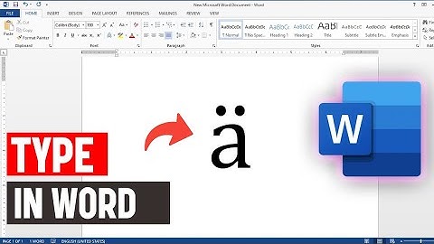 Hoe je dubbele punten over een letter in Word plaatst