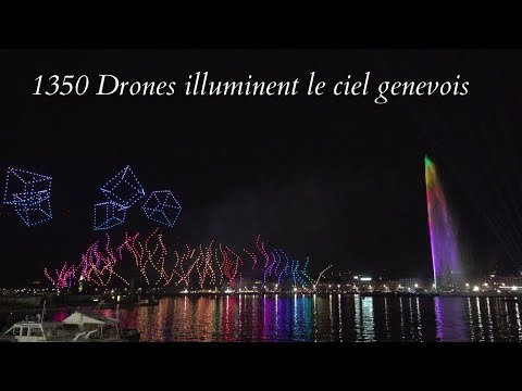 Le Spectacle Époustouflant : 1350 Drones en Vol au-dessus du Lac Léman à Genève