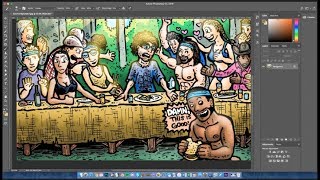 Last Sane Supper Survivor 37 David vs. Goliath Merge Comic
Speed coloring session of the David v.s Goliath Episode 7 comic, featuring the entire damned tribe (and blessed alliance of 6). Originally drawn in Sharpie marker and colored here in Adobe Photoshop!
Prints are available on www.dabudoodles.com
Music is At the Game by the talented Max McFerran Last Sane Supper Survivor 37 David vs. Goliath Merge Comic
