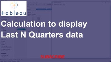 Tableau - Calculation to  Display last N quarters data
