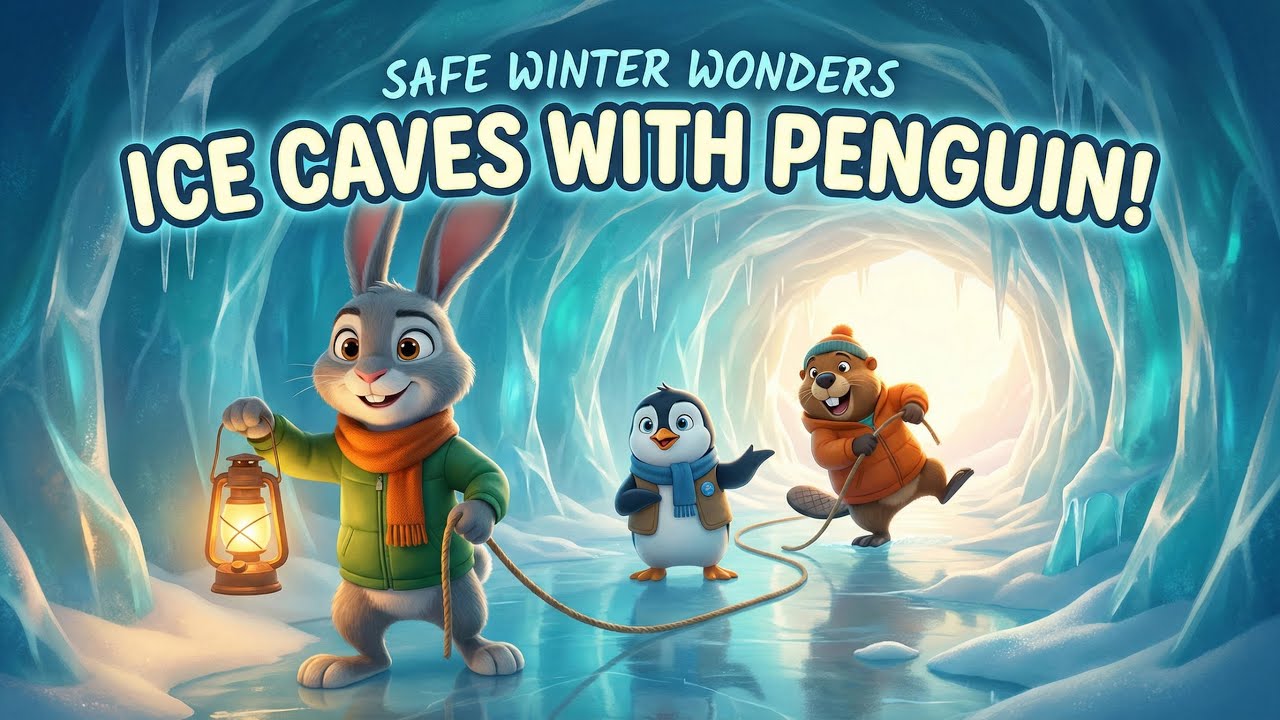 Buck’s Forest Adventures Ice Caves with Penguin ❄️🐧 Safe Winter Adventure for Kids