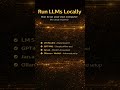 Run LLMs Locally