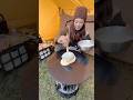 Delicious crepes 🍌✨#bananacake #outdoorskills #露營
