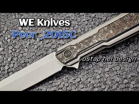 WE Knives Peer: NEW! Classy Ostap Hel Gentleman's Blade