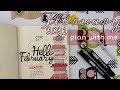 بوليت جورنال 2021 تخطيط شهر فبراير /  February 2021 Bullet journal set up