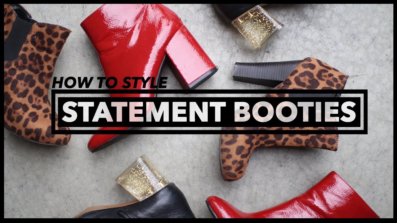 How to Style Statement Booties + Fall Lookbook YouTube
