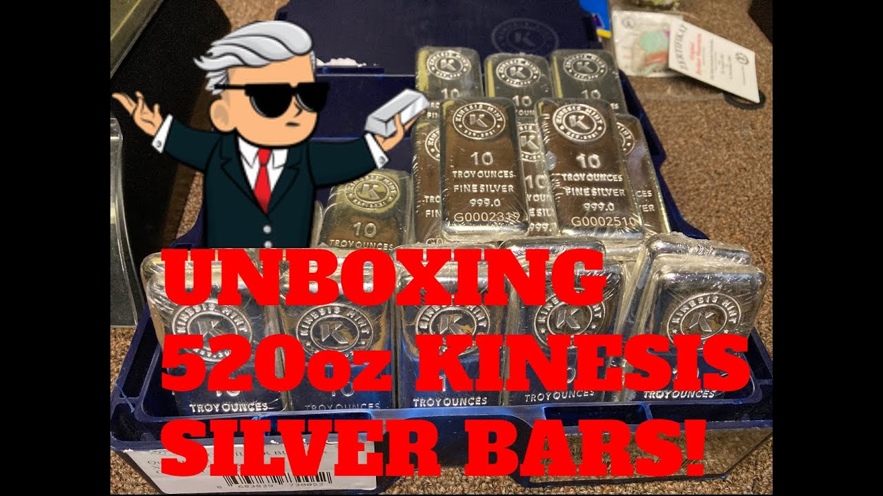 UNBOXING Kinesis 10oz silver Bars - YouTube