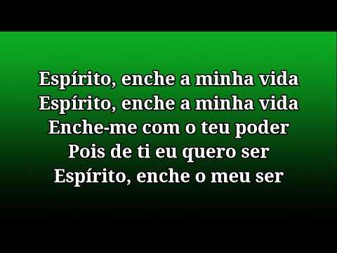 688 - Espirito, enche  a minha vida harpa cristã 1 tom abaixo playback legendado