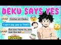 DEKU says YES to BAKUGOU for 24HS! 😳 BNHA Texts - MHA Chat - BakuDeku