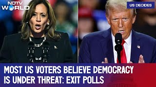 Exit Polls 2024 Live | Most US Voters Believe Democracy Is Under Threat: Exit Polls