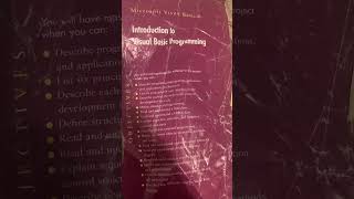 Remains of my Old Visual Basic 6 Textbook!   #vba 6, #vscode