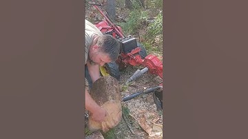 testing the unicorn log splitter on the old Gravely C8