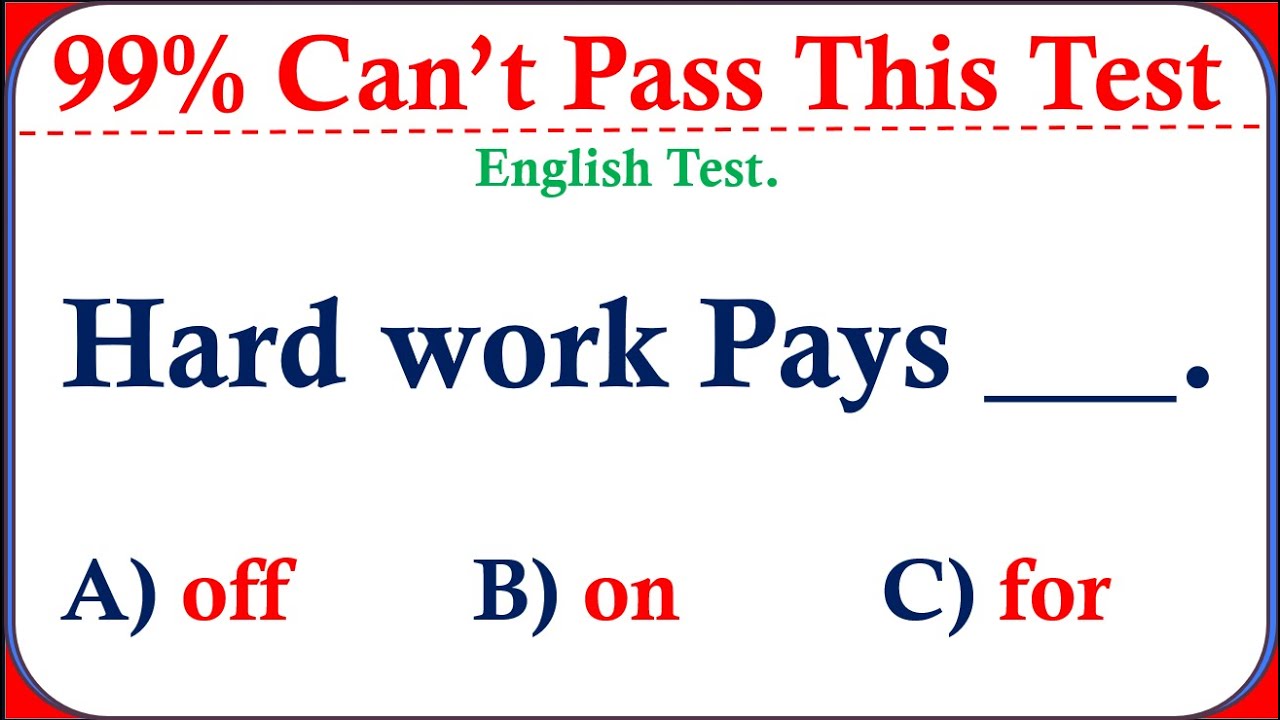 Mixed Grammar Test 🌟 if you score over 95% on this quiz, your English ...