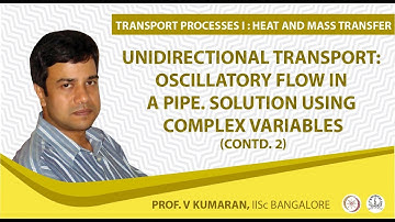 Oscillatory flow in a pipe. Solution using complex variables (continued) Completed