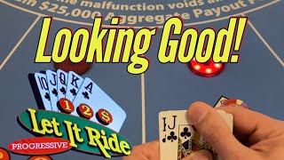 Gotta Call The Pit Boss To Watch This Nice Session Of Let It Ride In Las Vegas! screenshot 3