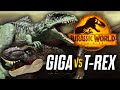 Giganotosaurus vs trex  jurassic world dominion super colossal toy showdown  collectjurassiccom
