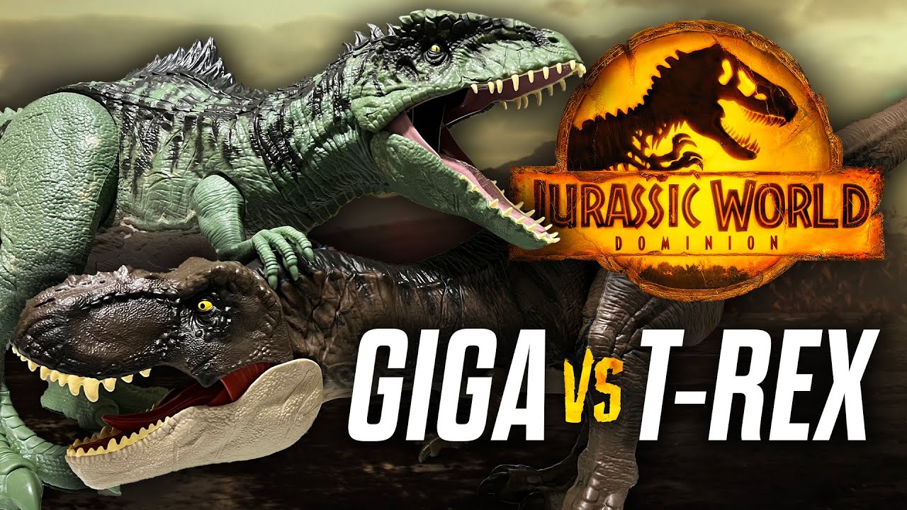 Giganotosaurus VS T-Rex — Jurassic World Dominion Super Colossal Toy  Showdown / collectjurassic.com 