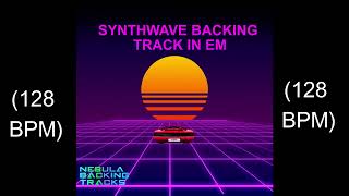 Synthwave Backing Track in Em (128 bpm)
