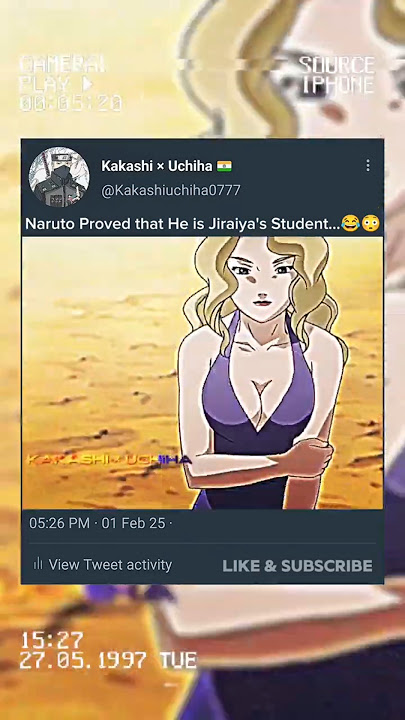 NARUTO 😂 PROVED THAT HE IS JIRAIYA'S STUDENT 😝✨