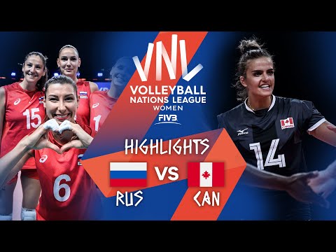 Russia vs. Canada - FIVB Volleyball Nations League - Women - Match Highlights, 13/06/2021
