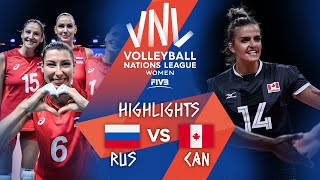 RUS vs. CAN - Highlights Week 4 | Women's VNL 2021