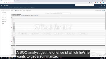 IBM QRadar | API Using - OffenseSummarizer