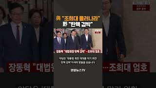 Ruling Party Demands Cho Hee-dae Resign… Opposition Claims Impeachment Intimidation / YonhapnewsTV