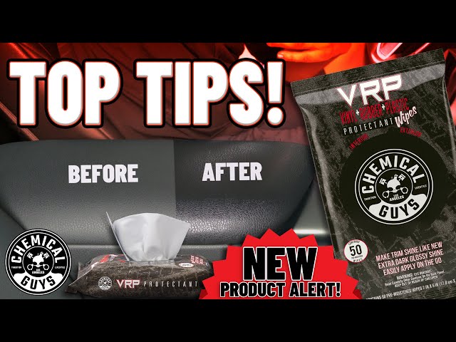 VRP Vinyl, Rubber, Plastic Shine and Protectant Wipes