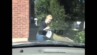 Scaring Grandma   well there goes the milk