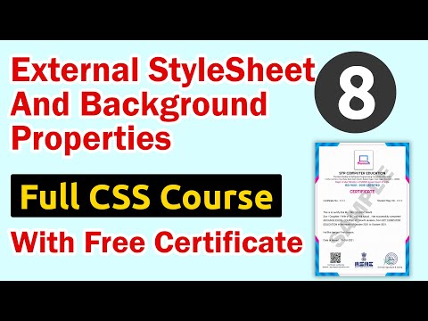 CSS External StyleSheet & Background Properties