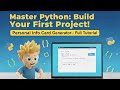 “Python Beginner Project: Personal Info Card 🔥”