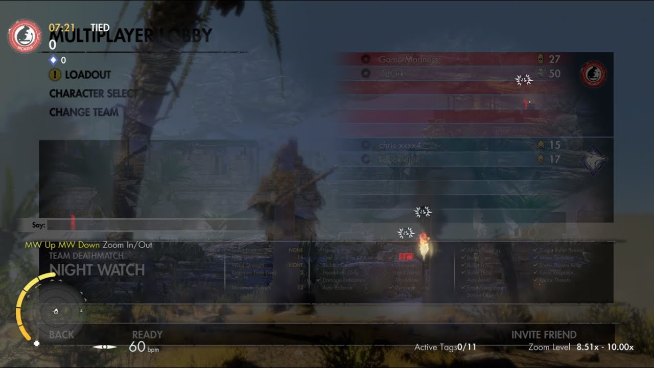 Sniper Elite 3 - Online Multiplayer - Night Watch - Team Death Match