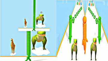 LONG NECK RUN - Android, iOS Gameplay Walkthrough All Levels Video Game New Mod