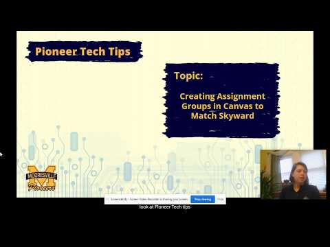 Pioneer Tech Tips: Creating Assignment Groups in Canvas to Match Categories in Skyward