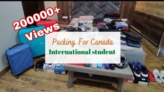 Packing For Canada || International Student || Full Process Explained.