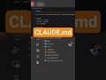 Setup CLAUDE.md for Advanced Developer Workflows #coding #shorts