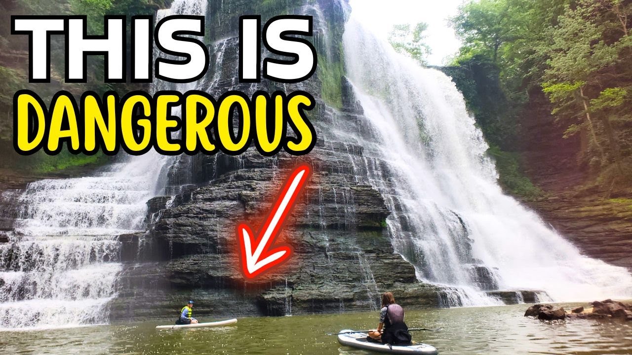 Paddling to the base of a HUGE 136 ft Waterfall! | Rv living