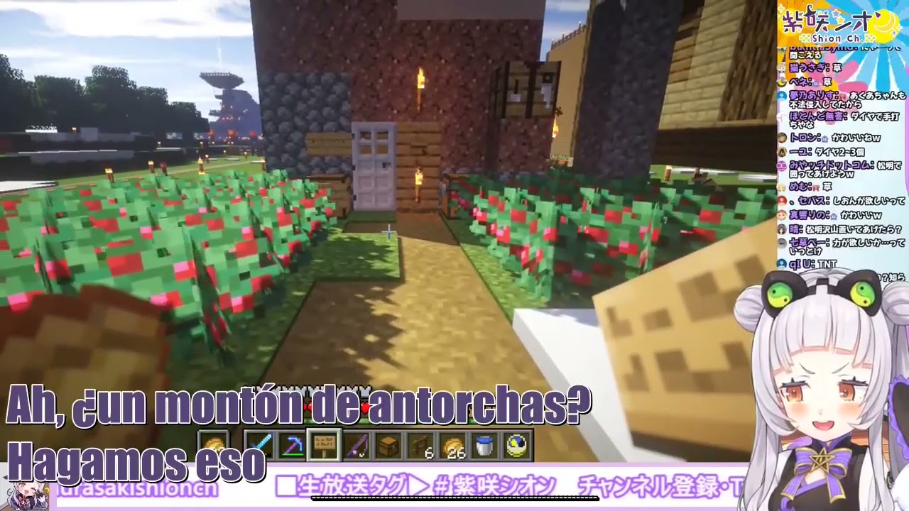 Aqua vs Shion en Minecraft Parte 2 [Sub español] [Hololive] [Vtuber]