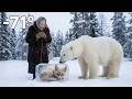 A Bear Called for Help When the Fox Cub Froze to the Ice… Then an Old Woman Saved It!