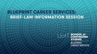 UofT SCS Brief-Law Information Session