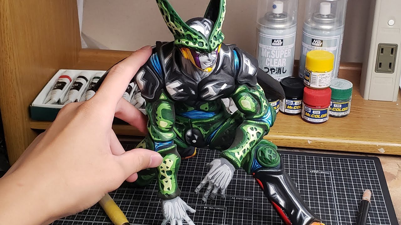 ドラゴンボール】自分で作ったセルのフィギュアをアニメっぽく塗って 