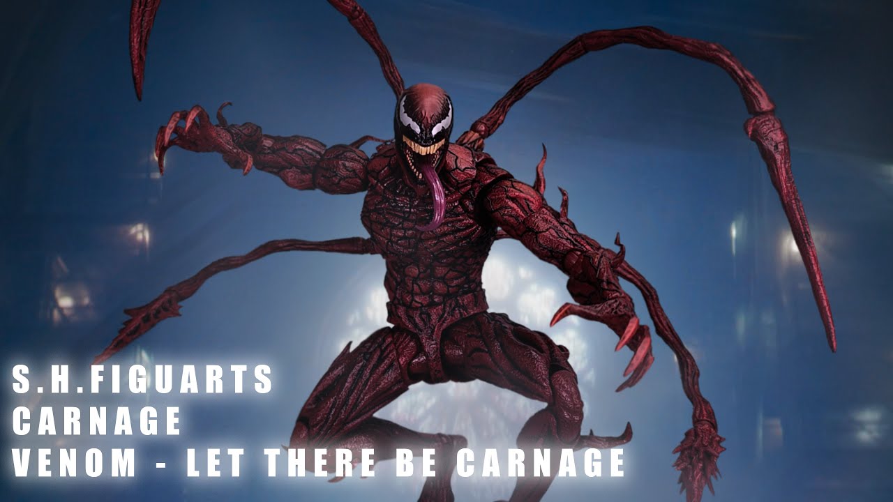 SHF REVIEW : S.H.Figuarts Carnage - Venom - Let There Be Carnage | Unbox |  血蜘蛛 毒魔：血戰大屠殺