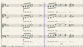 Sara Bareilles - Opening Up (SSATBB + Piano)