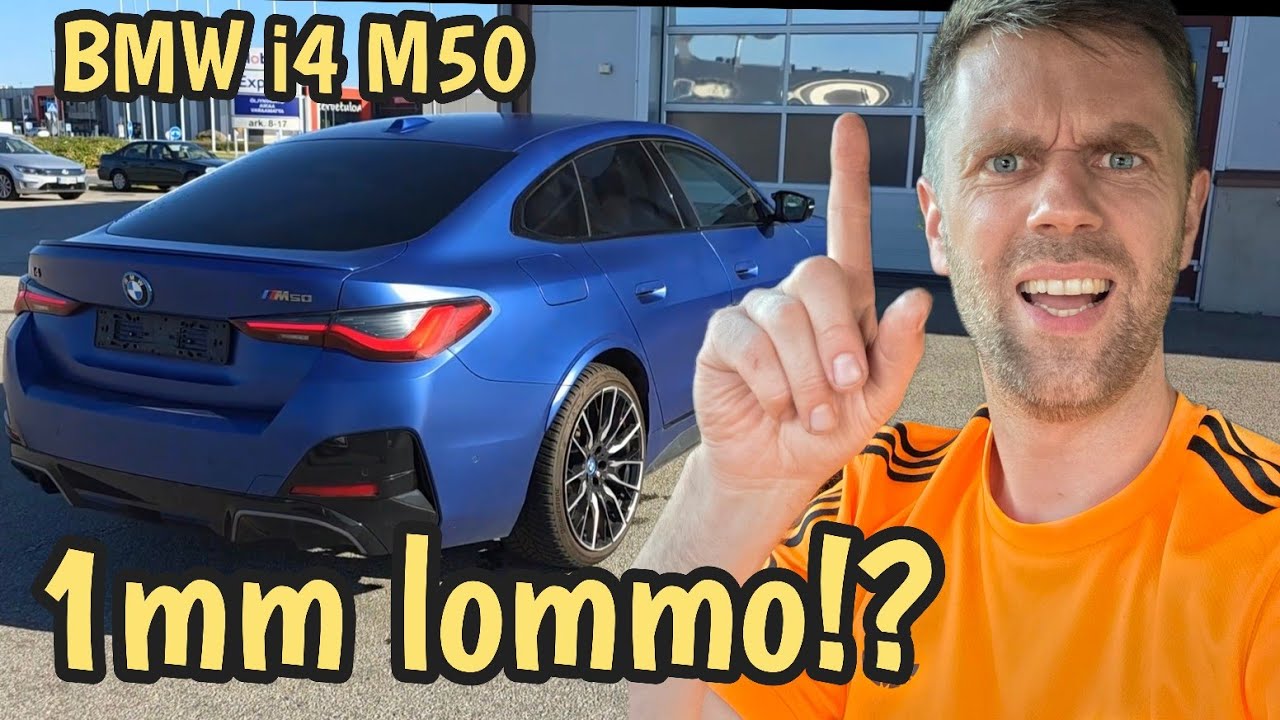 BMW i4 ajoakussa lommo! Vai onko?