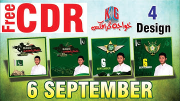 How to Make 6 September Post design in coreldraw x6 6 September Defence Day By #KhawajaGraphics5