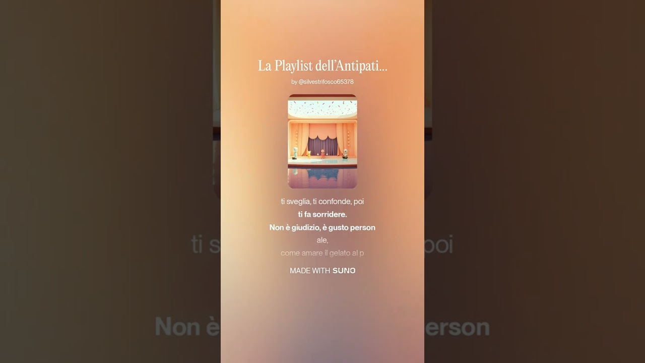 La Playlist dell’Antipatia Educata Canzone Gentilmente Storta