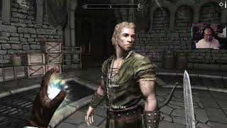 Ysolda Being Rude to Agmaer in the Beginning | Dawnguard Skyrim AE