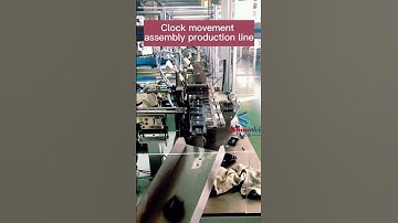 Automatic production line for clock movements